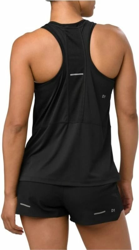Maiçe sportive pa mëngë Asics për femra, e zezë