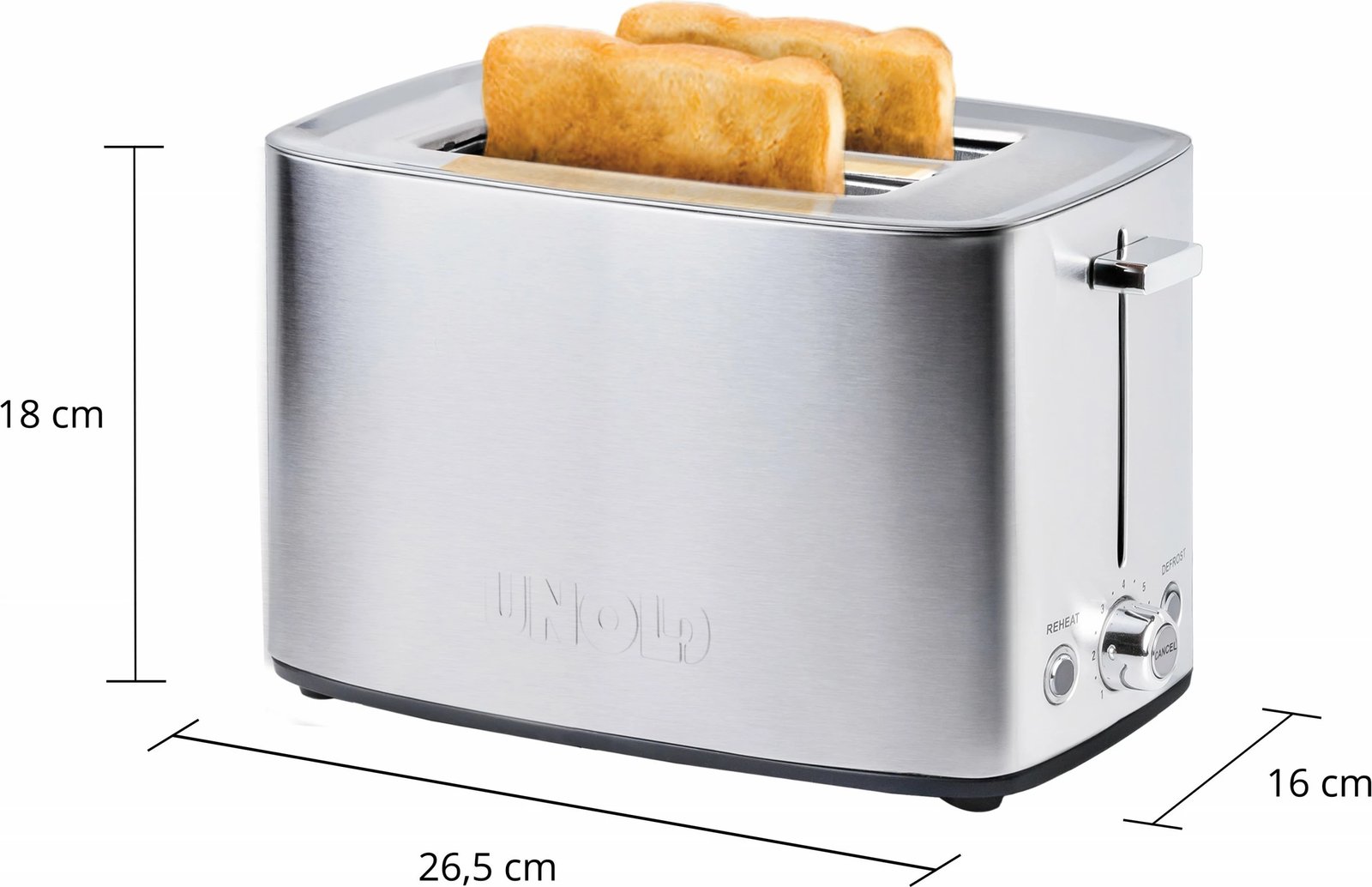 Toaster UNOLD Thommy, 2 feta, Inox Toaster UNOLD Thommy, 2 feta, Inox