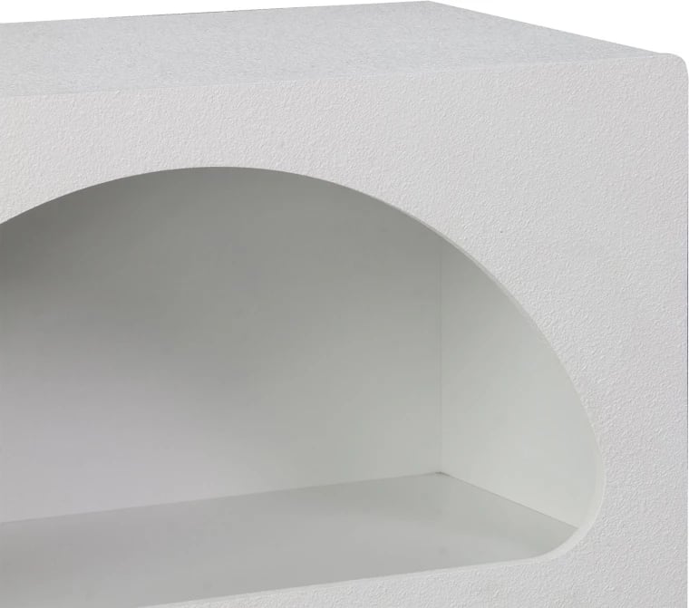 Raft librash Emersi, MDF, ngjyrë e bardhë, 70x35x100cm