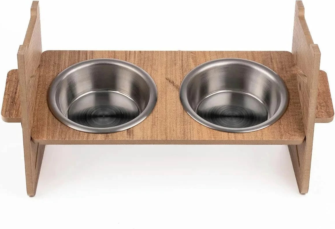 Enë ushqimi për kafshë, dy pjata, Paws & Whiskers, Apvm5