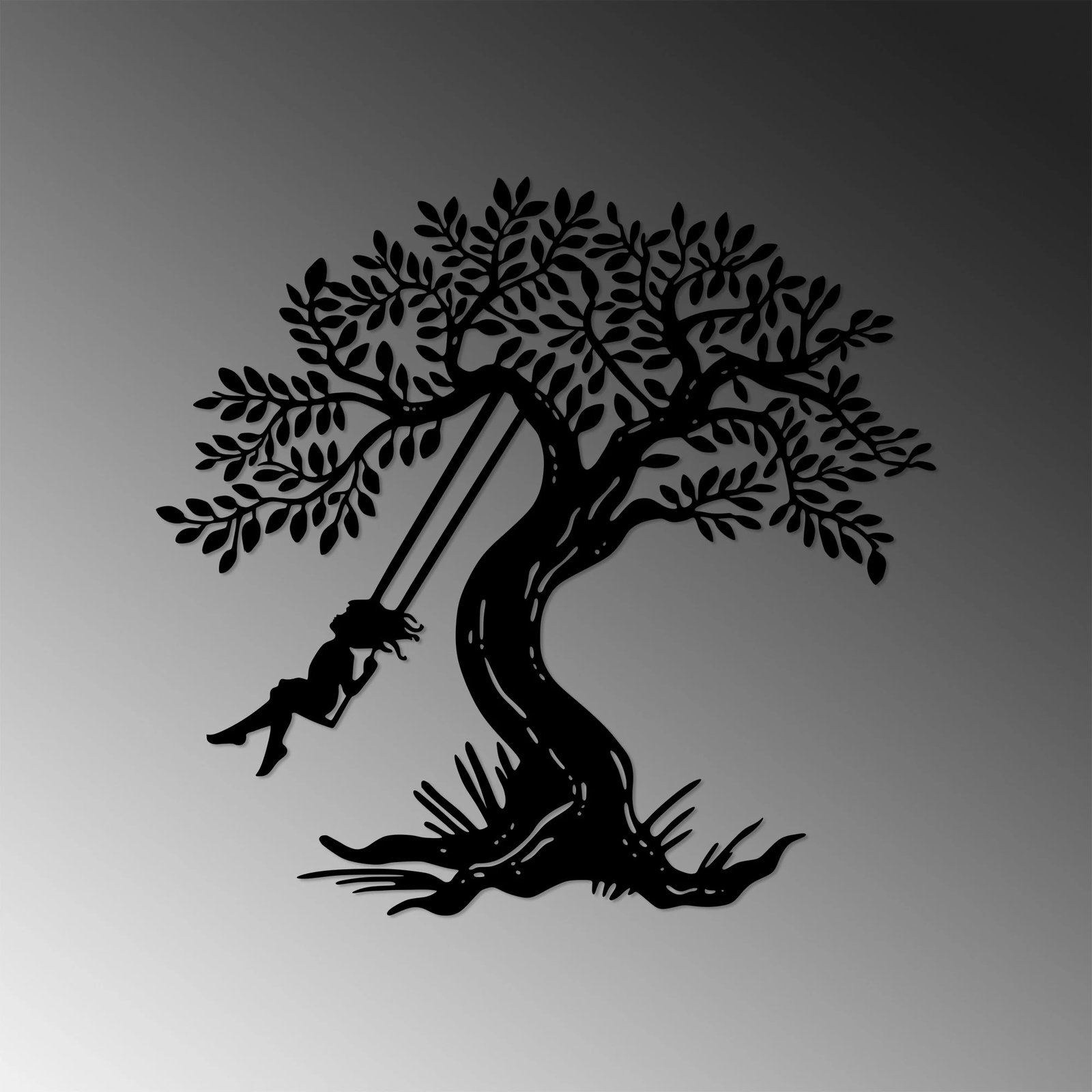 Aksesor dekorativ metalik për mur, Wallity, Rocking Girl