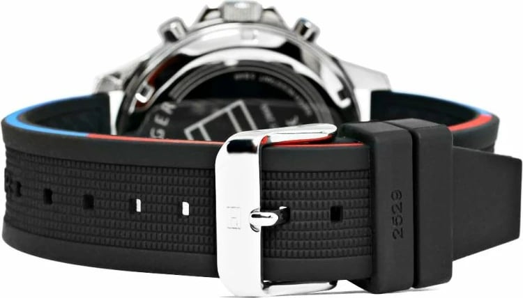 Orë dore për meshkuj Tommy Hilfiger, e zezë