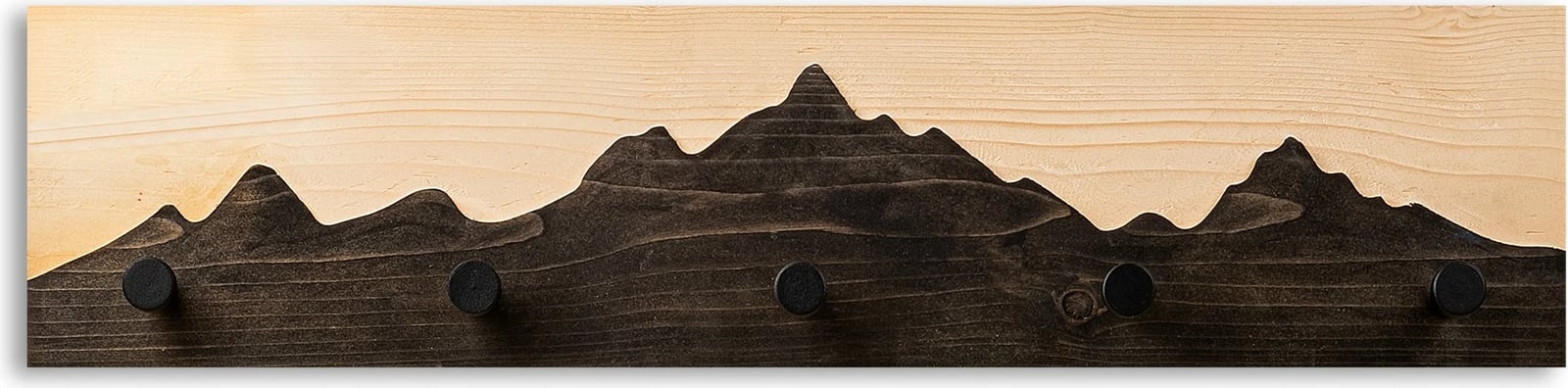 Varëse muri prej druri Wallity, Mountain 3, natyrale/zezë