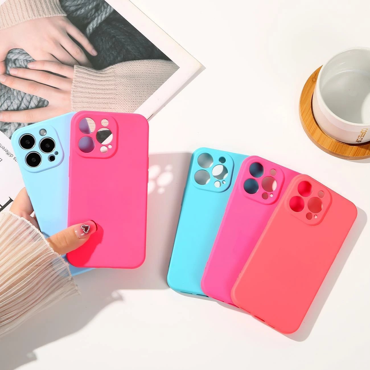 Mbështjellës silikoni Hurtel për Samsung Galaxy A14 5G / Galaxy A14, i gjelbër