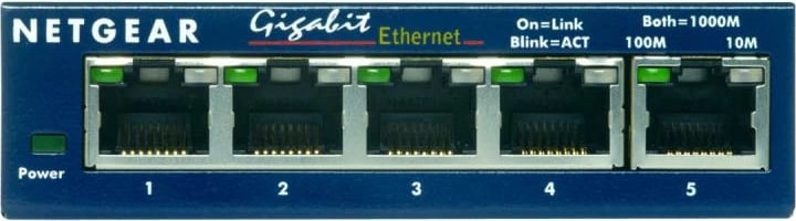 Switch, Netgear ProSafe GS105GE, 5 porta Gigabit 1Gbps