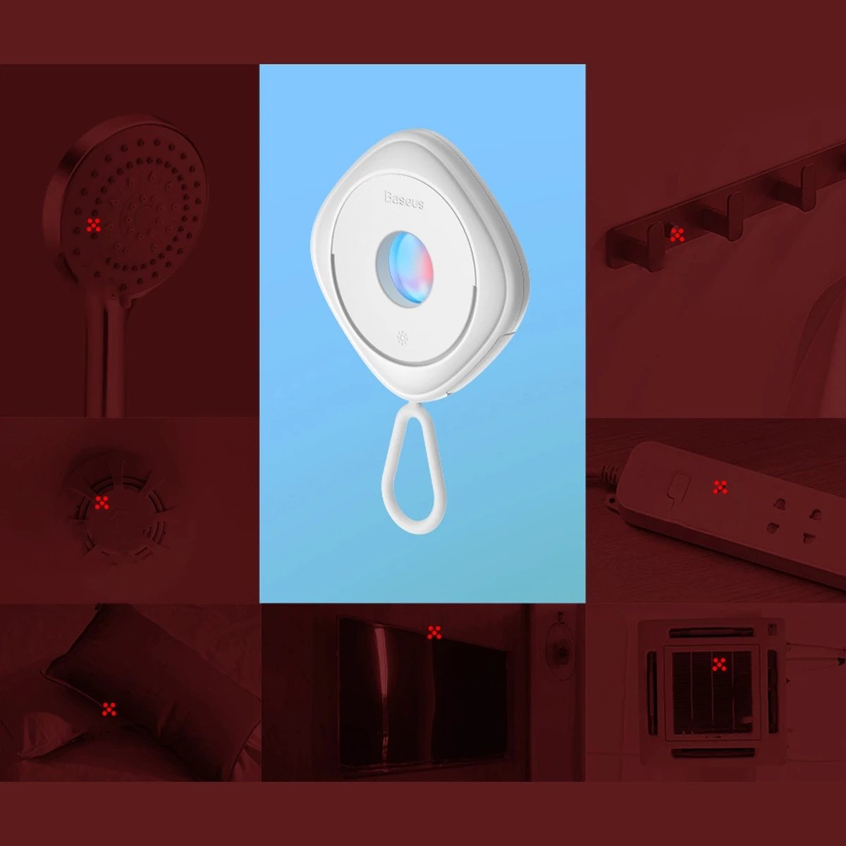 Detektor kamerash të fshehura Baseus Heyo FMHY000002, i bardhë