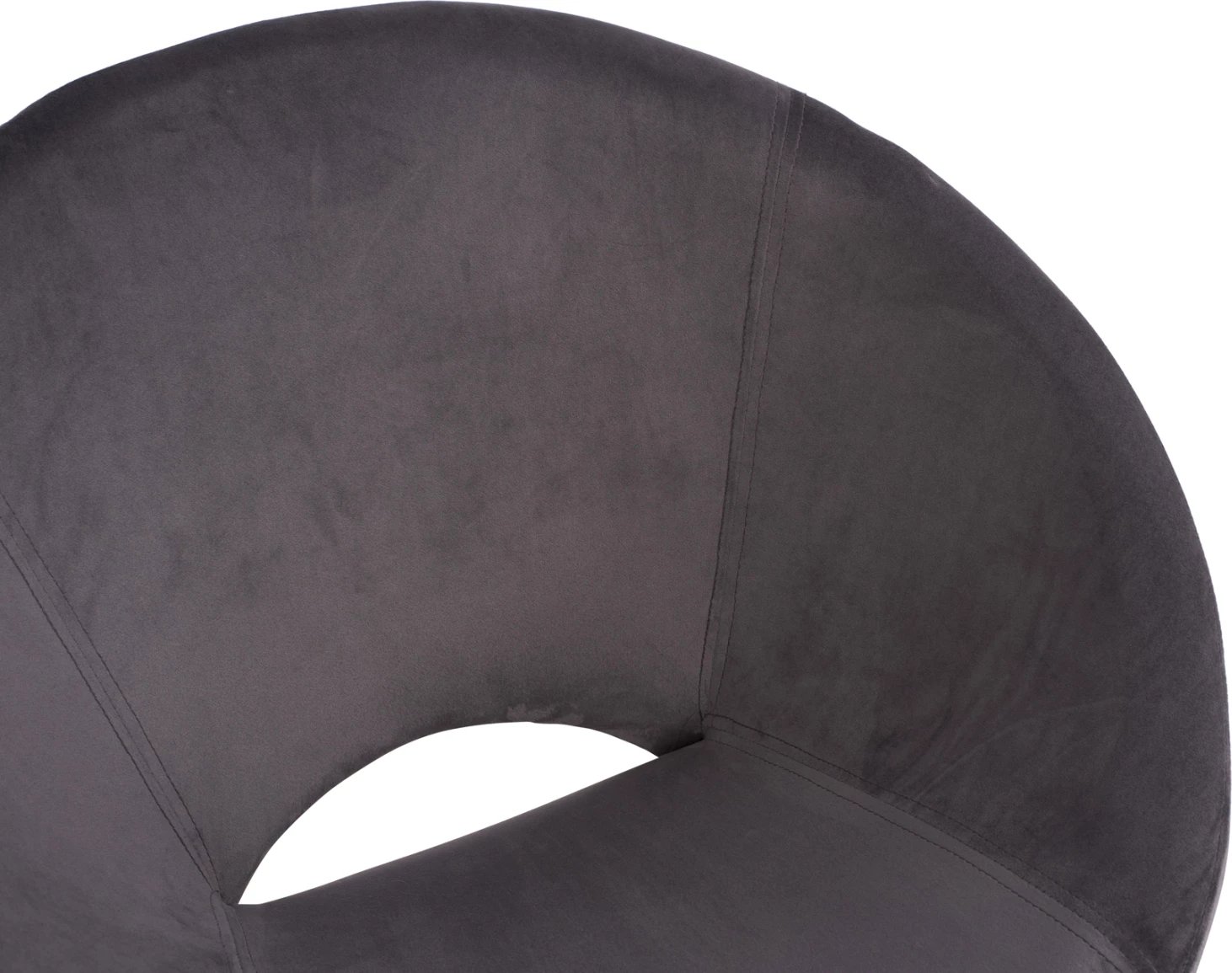 Karrige lëkundëse kadifeje Paulina FH8399.01, gri, 76x86x76cm