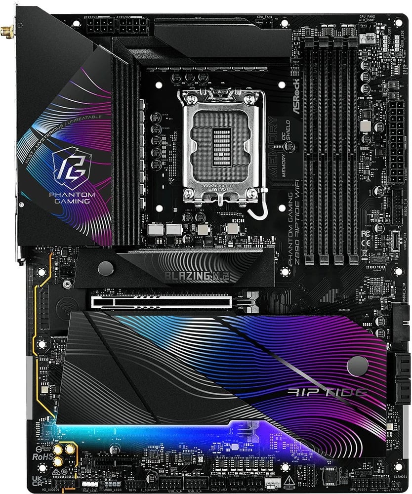 Pllakë amë ASRock Z890 Riptide WiFi LGA1851 Intel Z890 ATX DDR5 Wi‑Fi 7 Thunderbolt 4