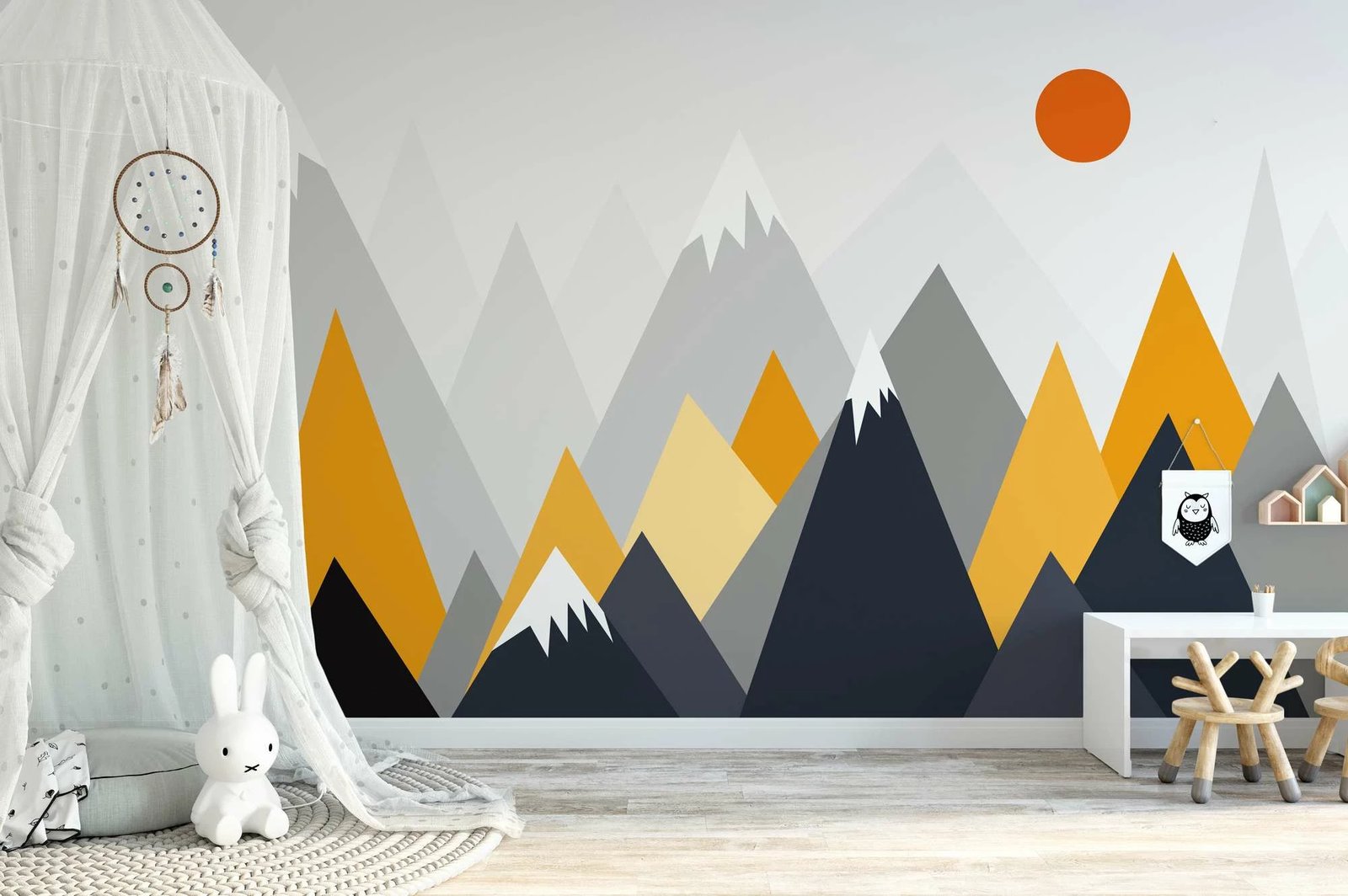 Murale muri Wallity, shumëngjyrëshe, MDK-00165, 300x270cm