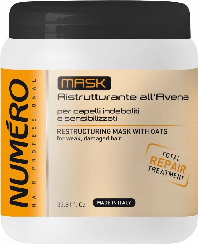 Maskë për flokë NUMERO Restructuring Mask With Oats për femra 1000ml