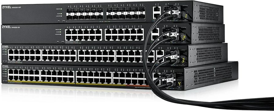 Switch Zyxel XGS2220-30HP, Managed L3, Gigabit Ethernet, PoE, E zezë