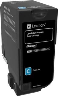 Toner Lexmark 74C20C0, 3000 faqe, Cyan, 1 copë Toner Lexmark 74C20C0, 3000 faqe, Cyan, 1 copë