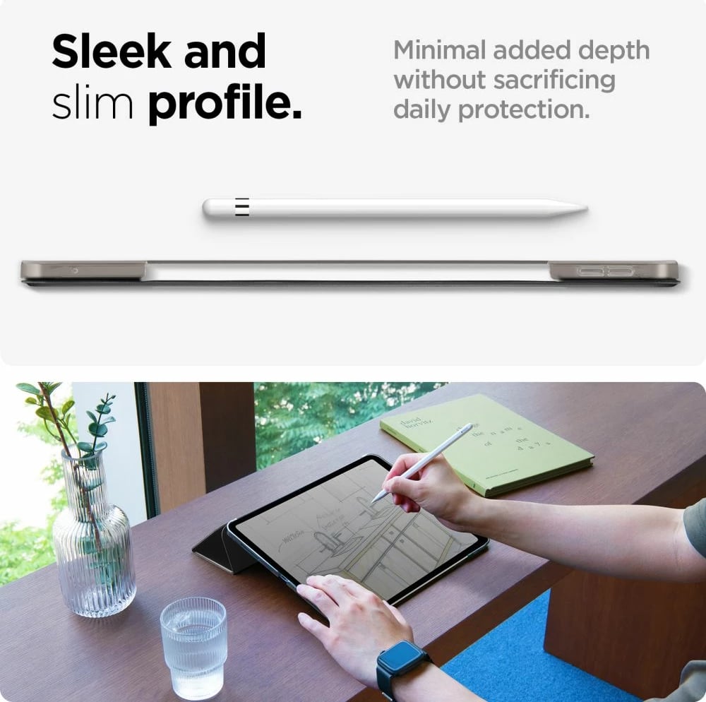 Mbështjellës Spigen Smart Fold për iPad Pro 11" (2024), E zezë