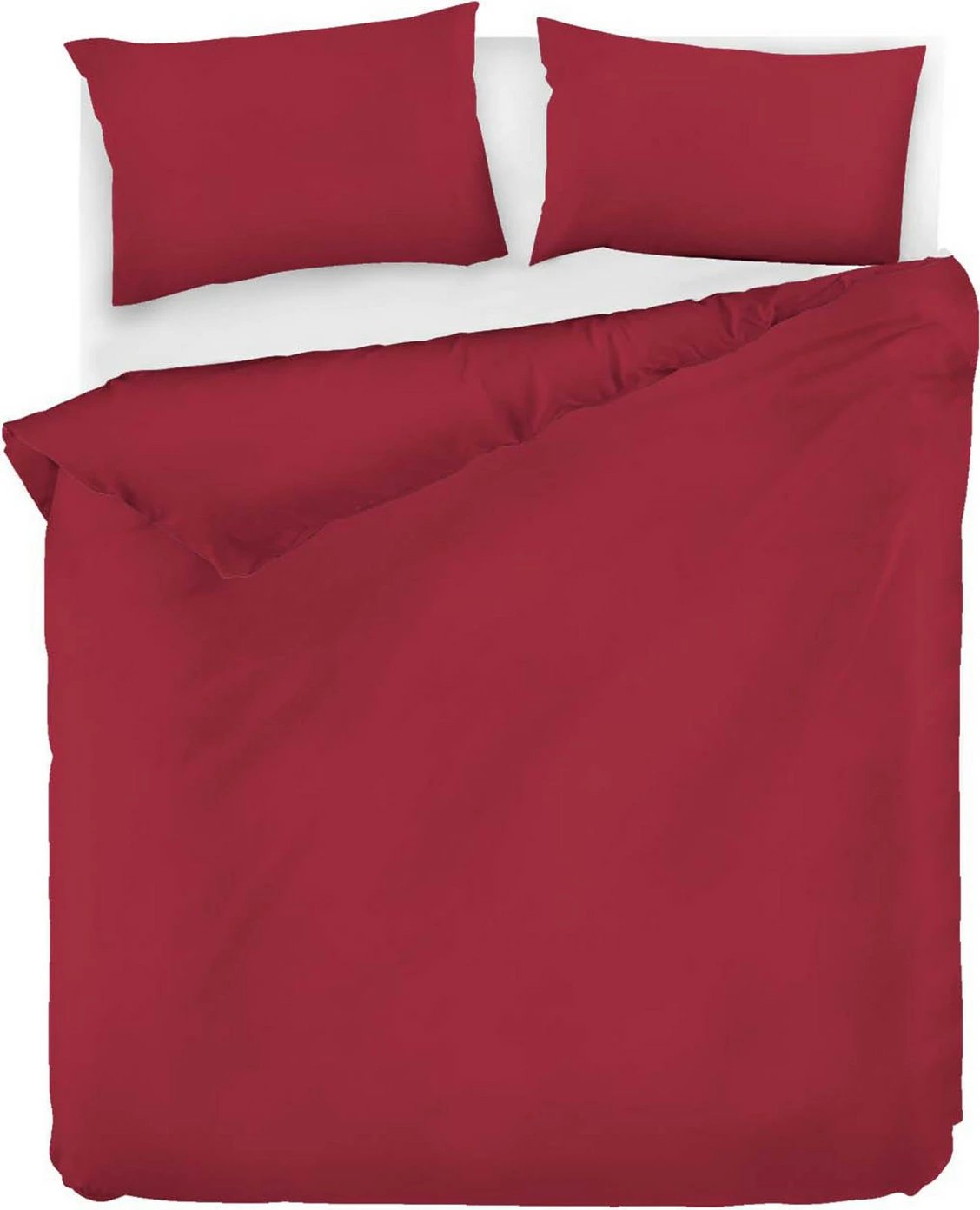 Set mbulesë për jorgan Super King, ngjyrë e kuqe Claret, L'essentiel Set mbulesë për jorgan Super King, ngjyrë e kuqe Claret, L'essentiel