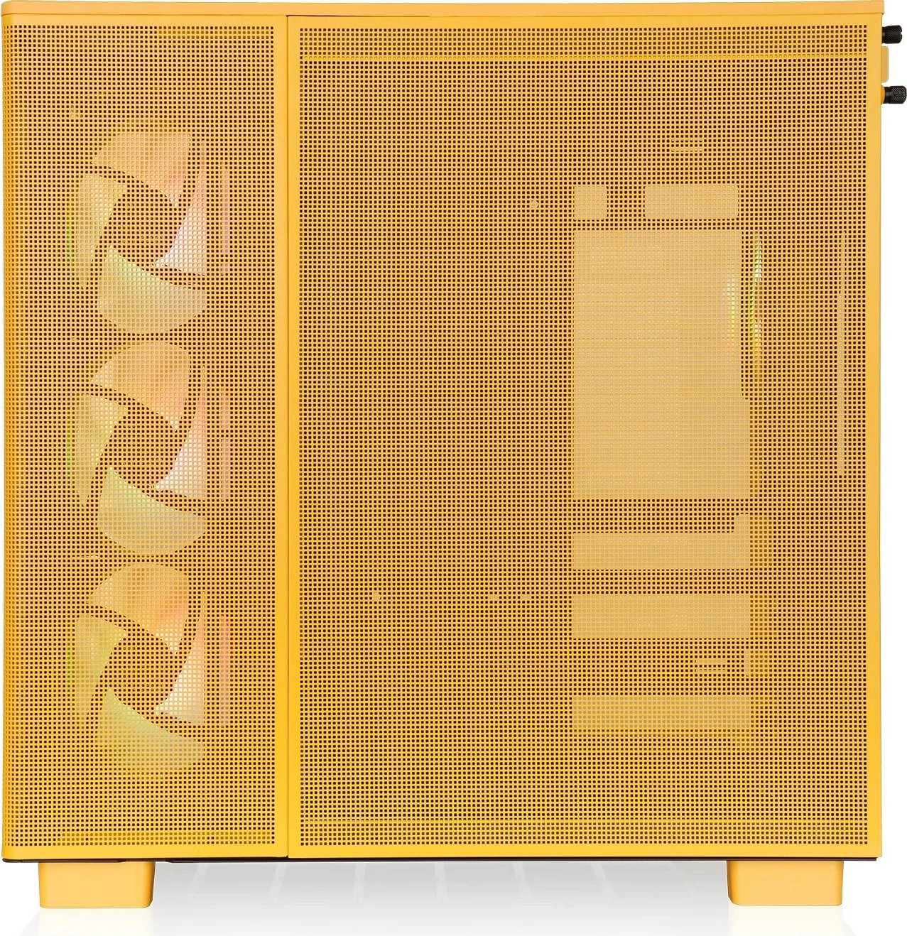 Kasë Thermaltake View 380 XL TG ARGB Bumblebee, Midi Tower, xham i temperuar, ARGB, e verdhë