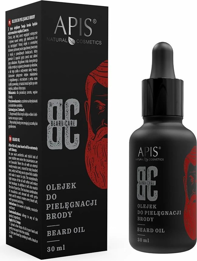 Vaj për mjekër APIS për burra 30ml