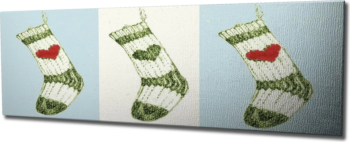 Pikturë dekorative në kanavacë, shumëngjyrëshe, Wallity, PC139, 30x80cm