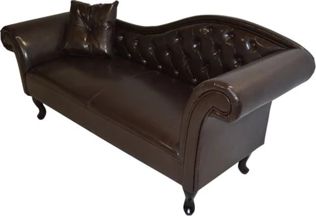 Reel Chesterfield Niovi, ngjyrë kafe e errët, krahu i djathtë, FH3008.01, 190x61x84cm