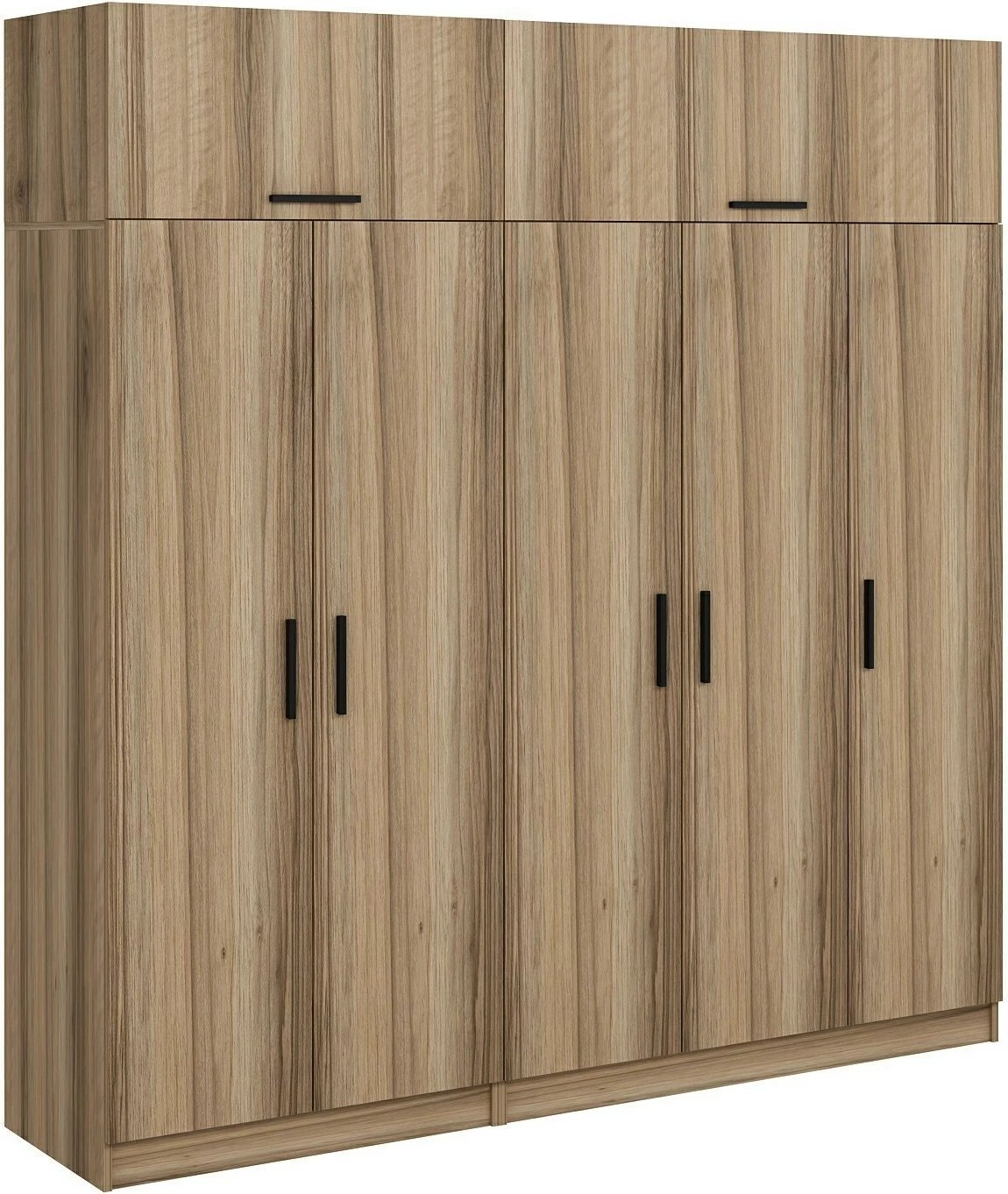 Dollap garderobe Skye Decor, ngjyrë dore, 225x235x52cm, 9 pjesë