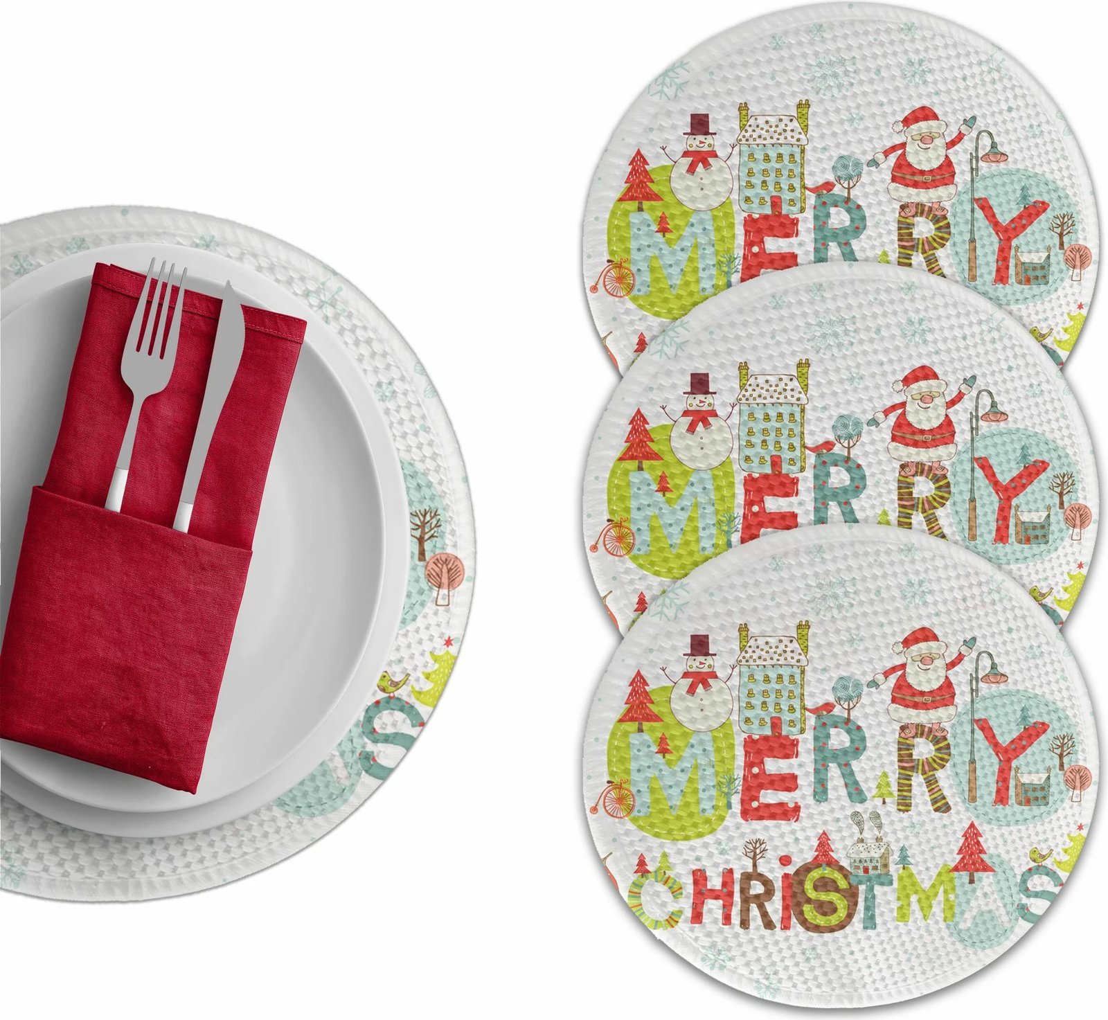 Set nënshtruesish tavoline Hermia Concept, shumëngjyrësh, 4065Supla, 4 copë