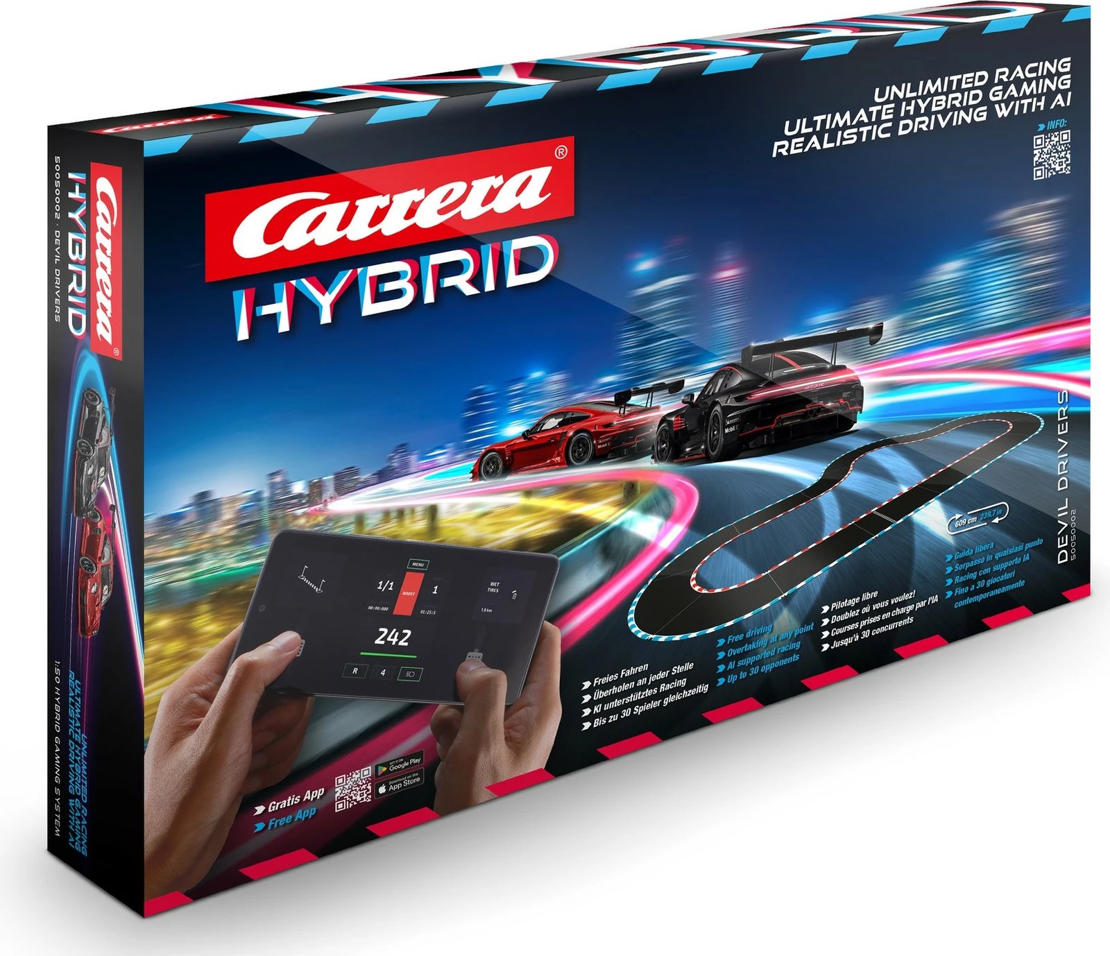 Set garash Carrera 50050002, 12 vjet, Ngjyra e zezë, blu, e verdhë