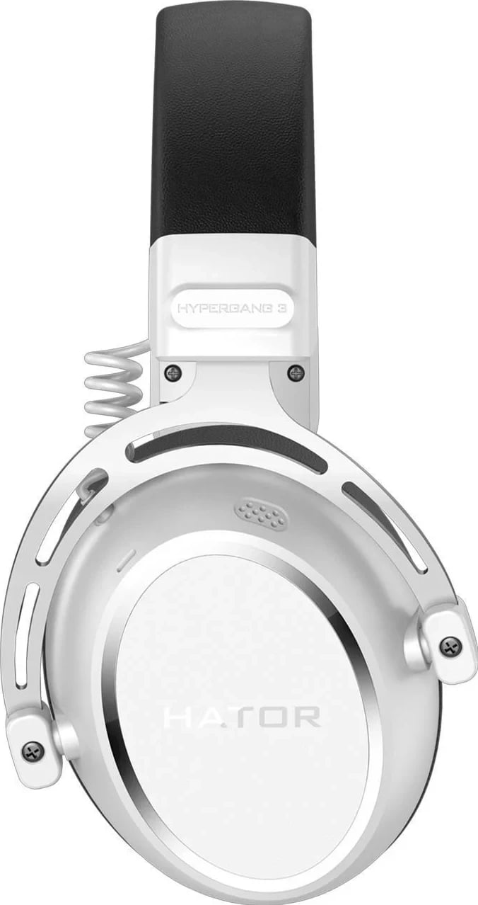 Kufje Hator Hypergang 3, me mikrofon të shkëputshëm, on-ear, të bardha