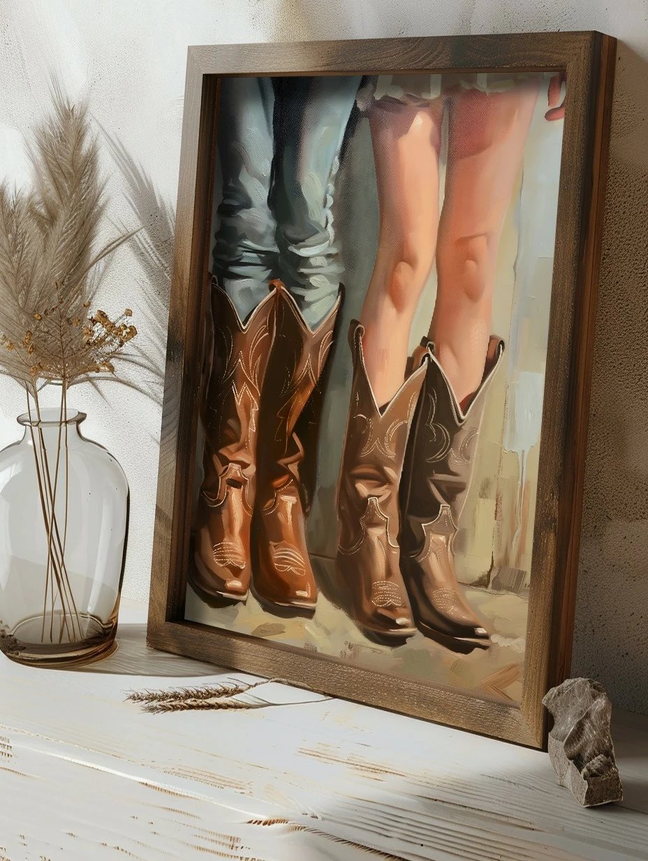 Pikturë dekorative me kornizë MDF, shumëngjyrëshe, Wallity, GE097-L