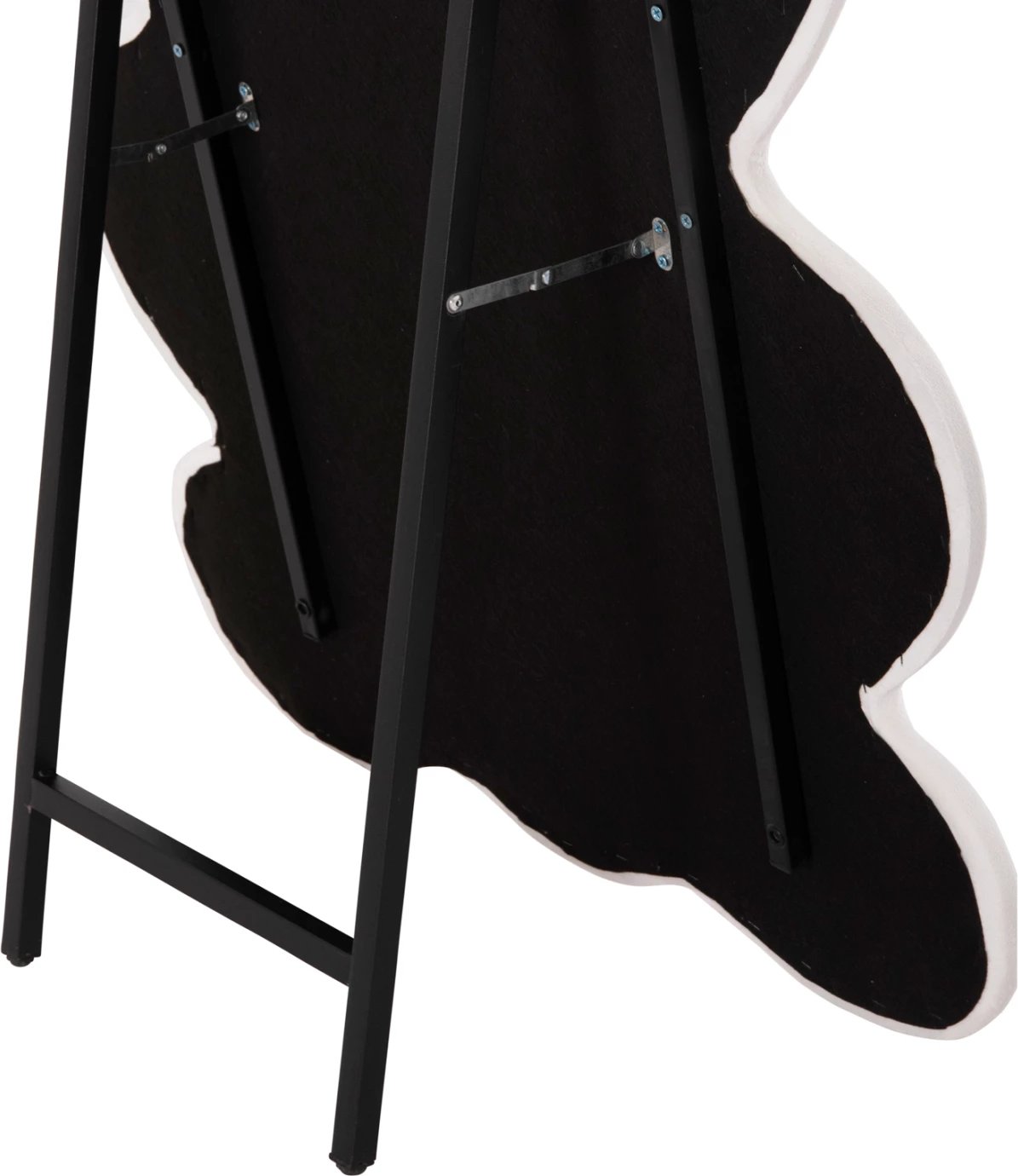 Pasqyrë për fëmijë në formë lepuri, MDF, ngjyrë rozë dhe bardhë, FH4489.01, 80x162 cm.