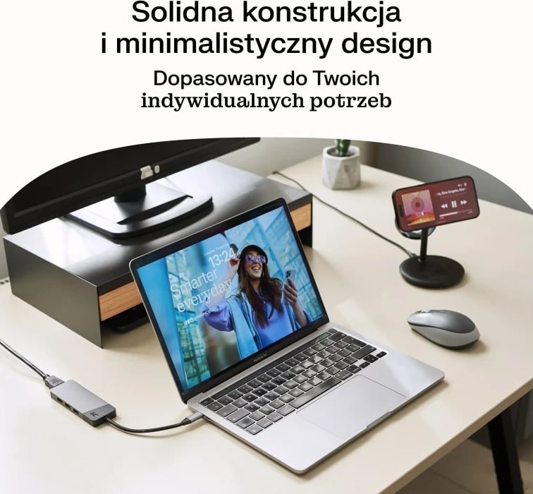 Karikues wireless Green Cell MSST-GC-3IN1-B për celular, kufje, smartwatch, i zi