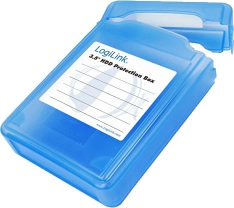 Kutí mbrojtëse LogiLink për HDD 3.5 inç, kaltër
