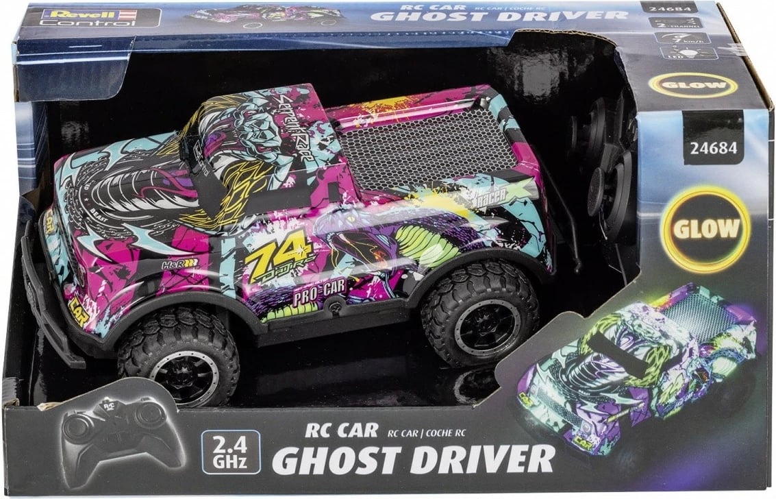 Veture me telekomandë Revell RC Ghost Driver 24684, plastikë, 1:22, vjollcë