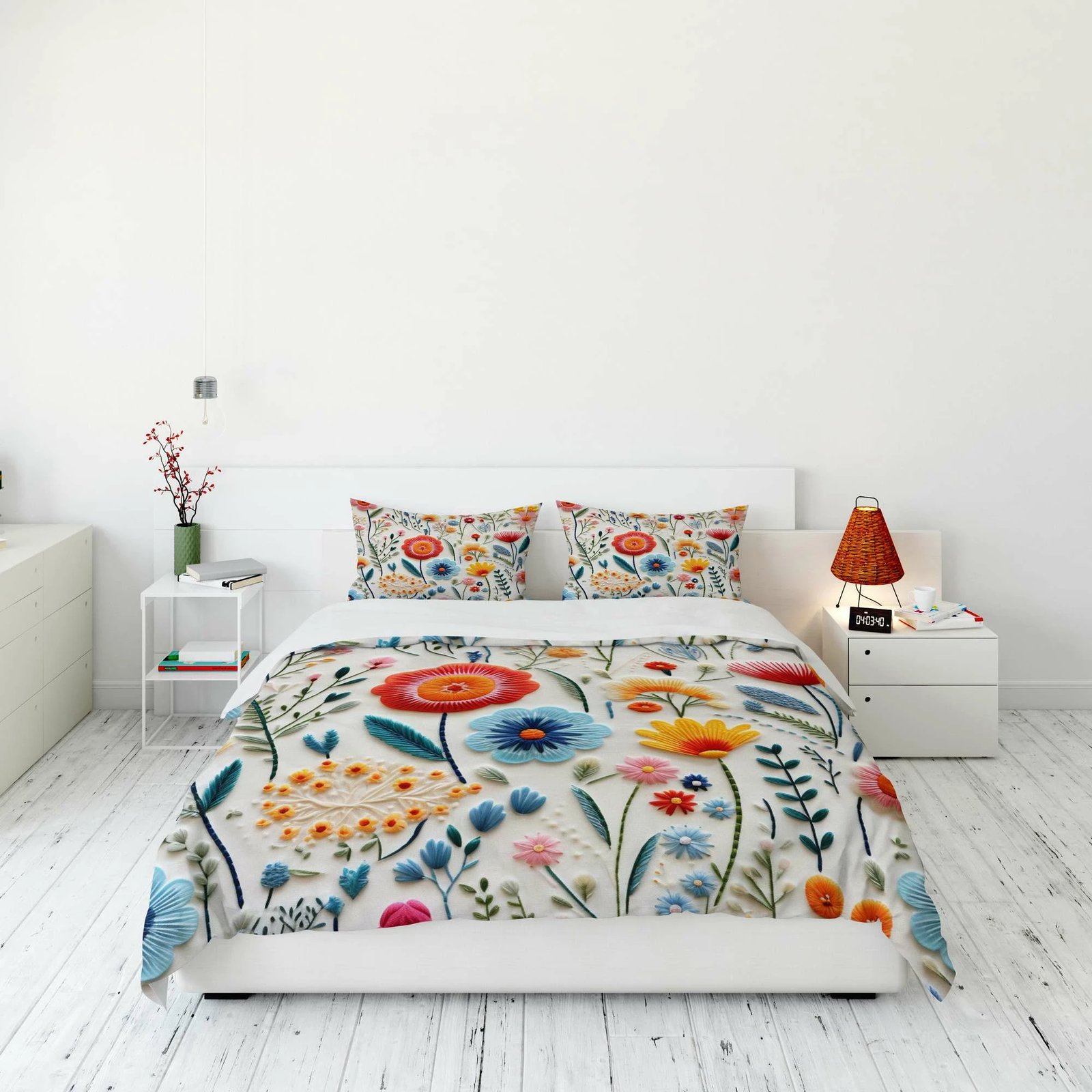 Set mbulesë për jorgan Super King, shumëngjyrëshe, L'essentiel, FLW_DVT25-3