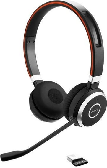 Kufje Jabra Evolve 65 TE Link 390a MS Stereo me stand, Bluetooth, USB, e zezë