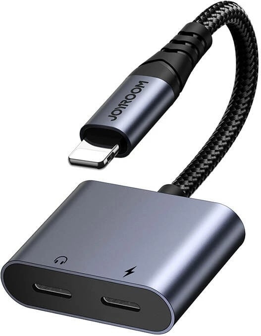 Adapter audio 2-në-1 Joyroom SY-L02, Lightning në 2x Lightning, argjend