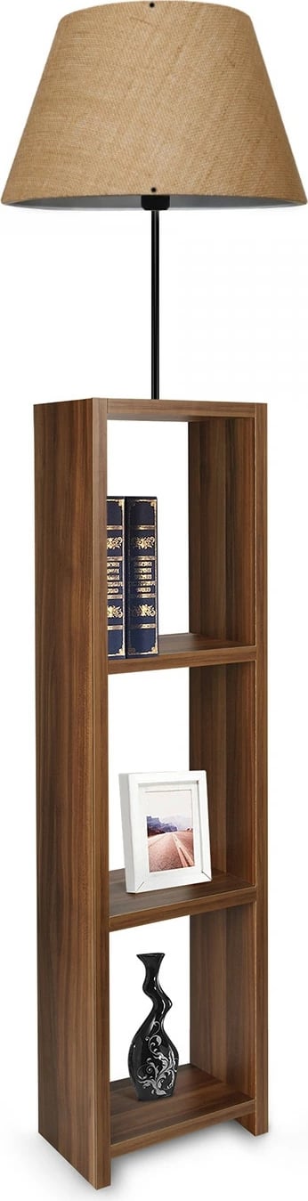 Lampë dyshemeje prej druri, Opviq, AYD-3148, ngjyrë krem