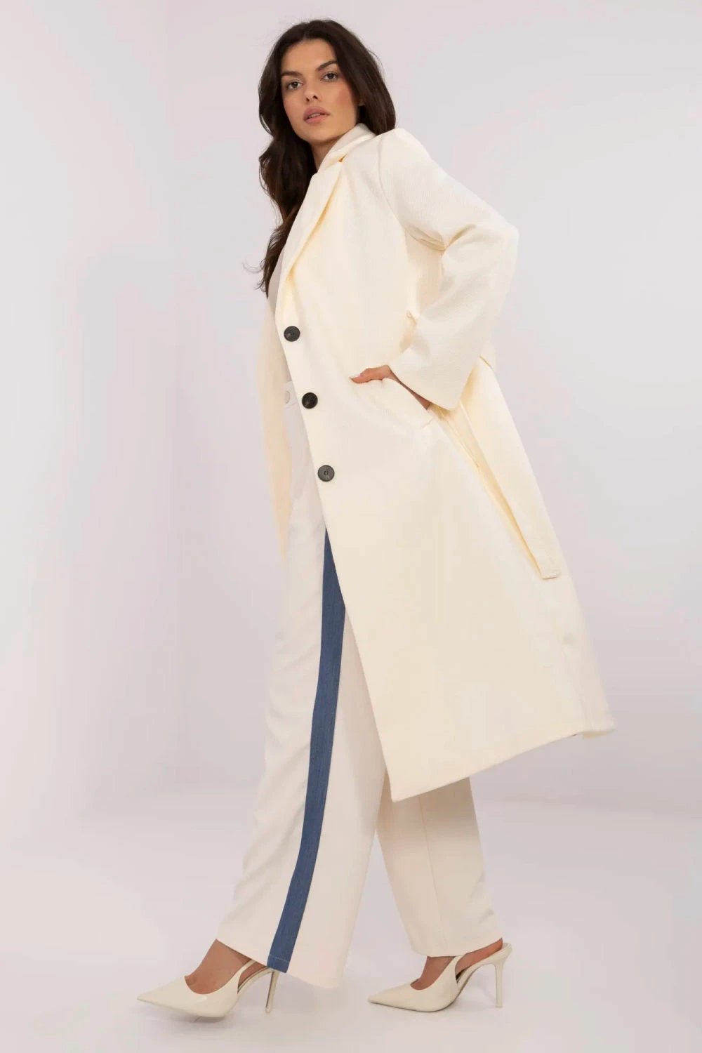 Pallto për femra Italy Moda 211302, bezhë