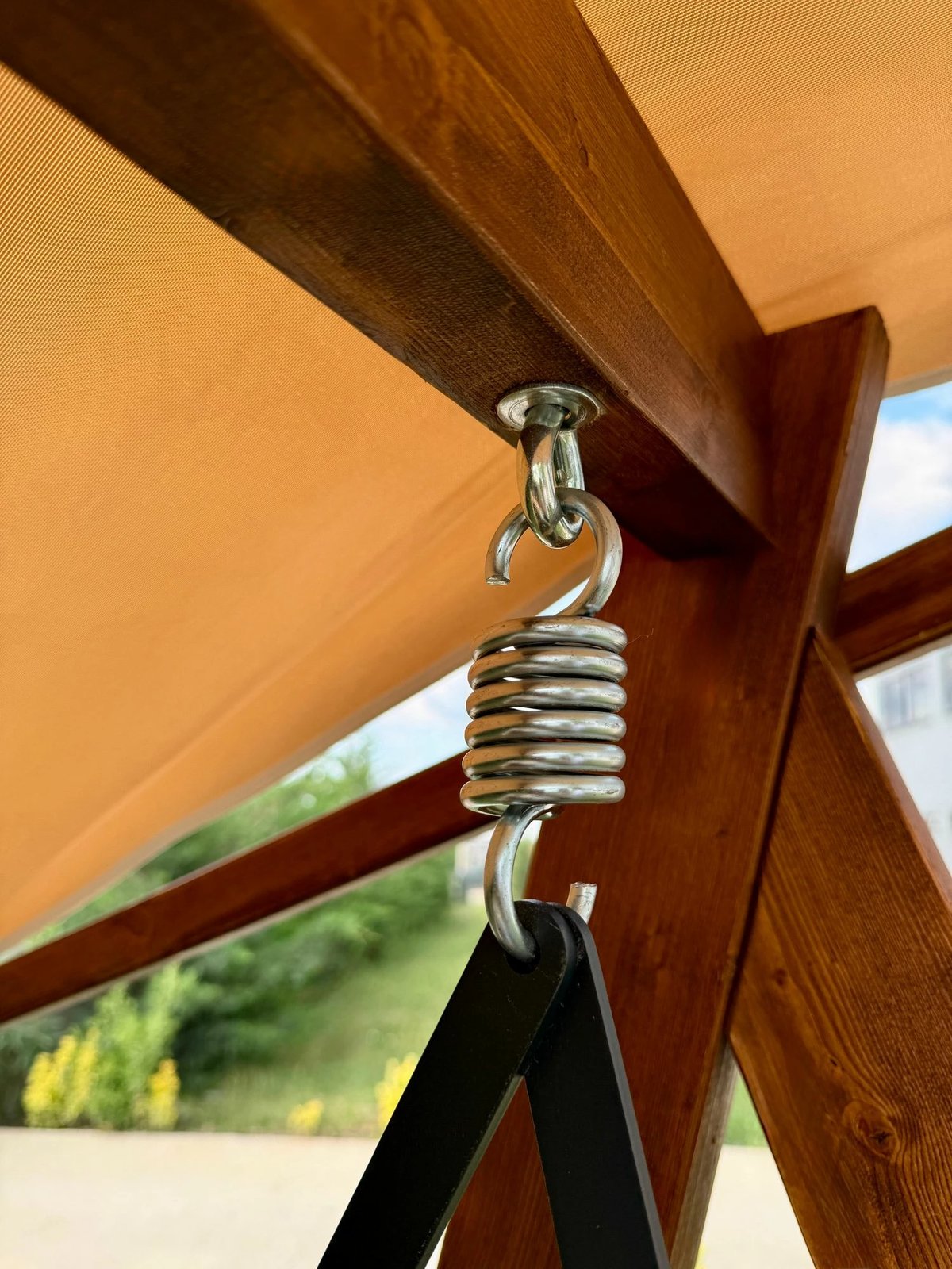 Karrige lëkundëse treshe për kopsht, ngjyrë deve, Skye Decor, Riva 2100