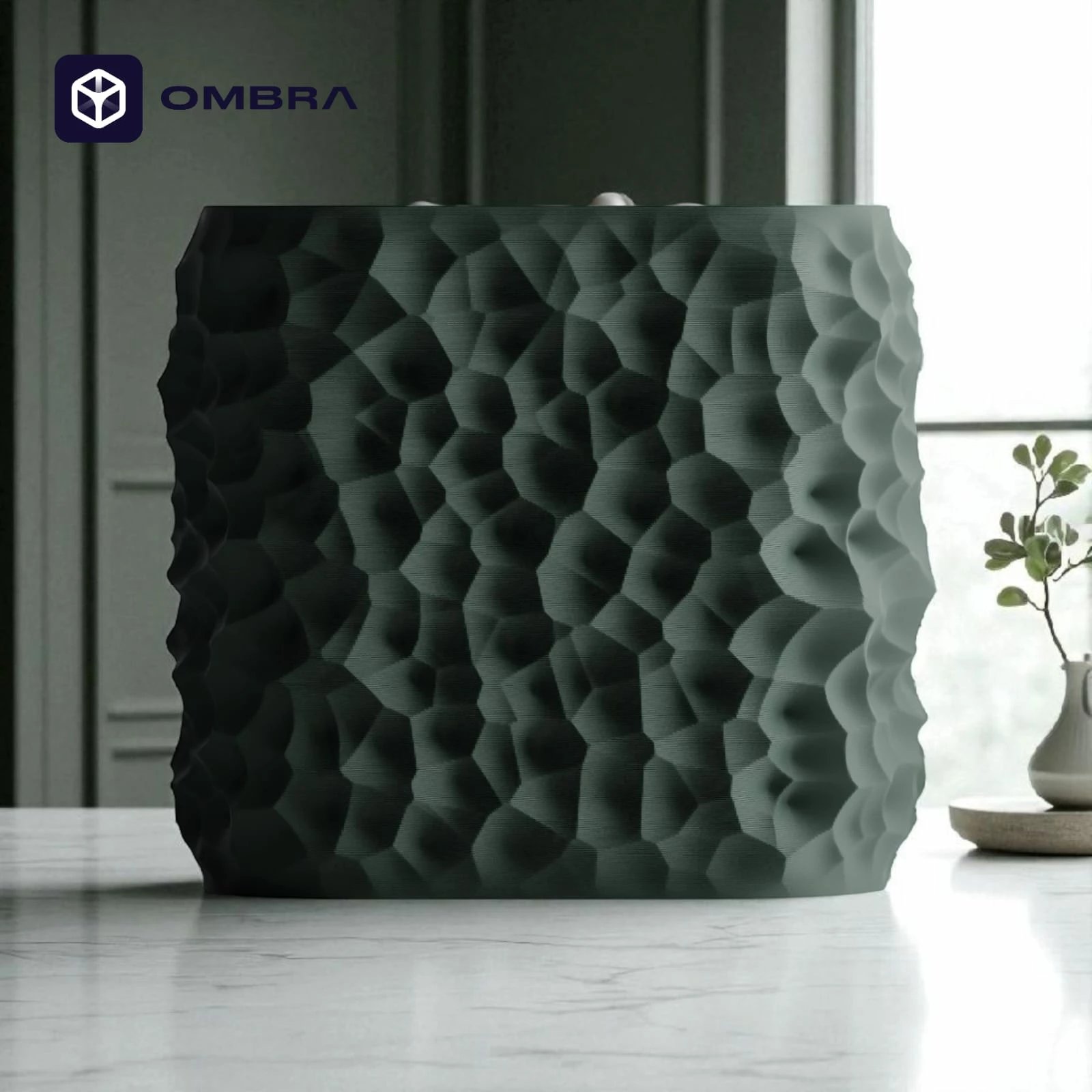 Vazo dekorative Plant Pot TerraForma, Madhësia M, e gjelbërt