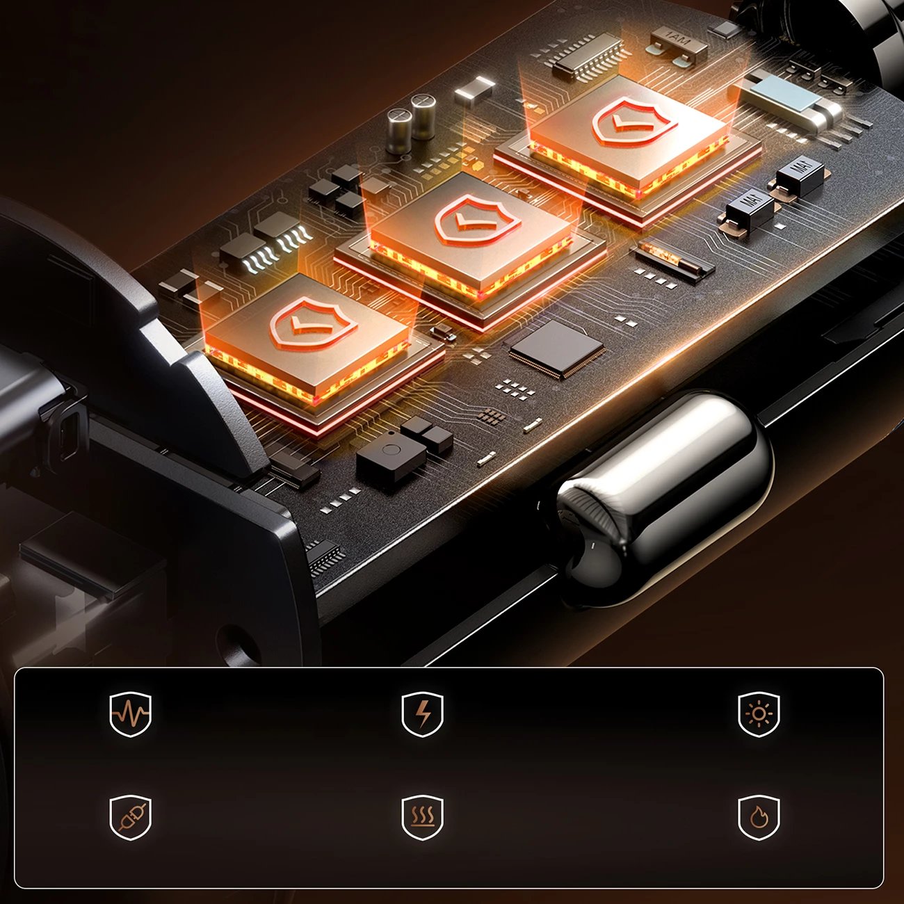 Karikues veture Joyroom JR-CCN16 15W, 2 porta USB-A & USB-C, 12-24V, pa kabllo, zi