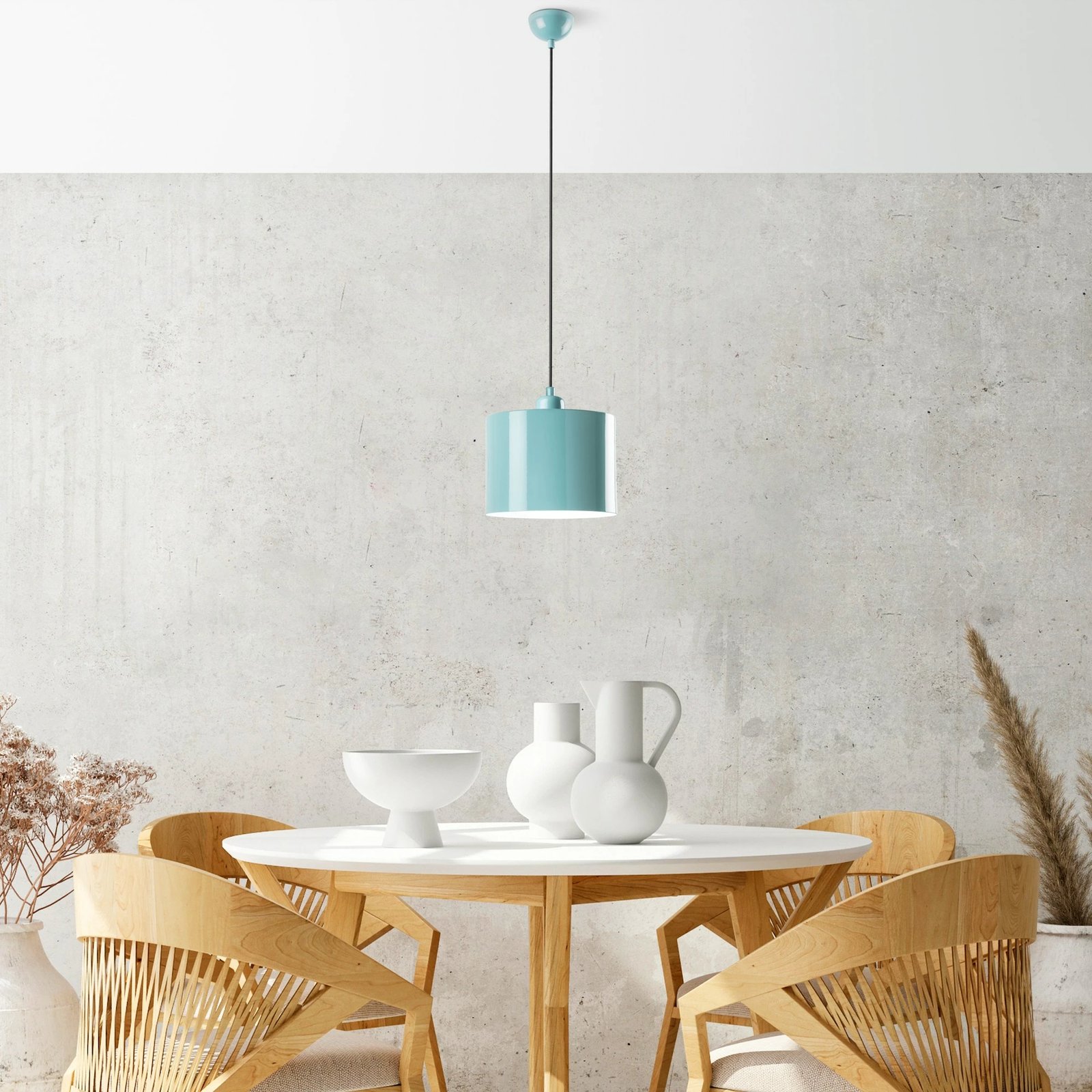 Llambë tavani Opviq, ngjyrë turquoise, Duz