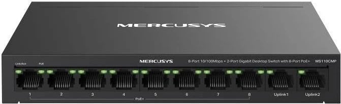 Switch Mercusys MS110CMP, 8x PoE, 2x Gigabit