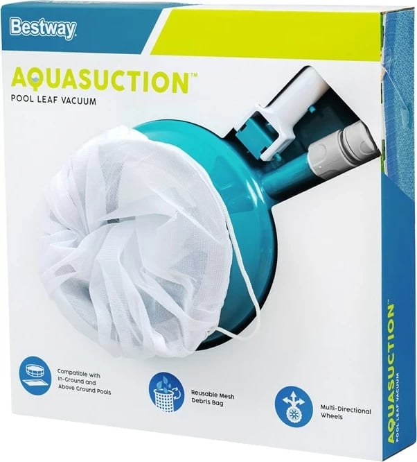 Fshesë pishine Bestway AquaSuction, për gjethe, Blu
