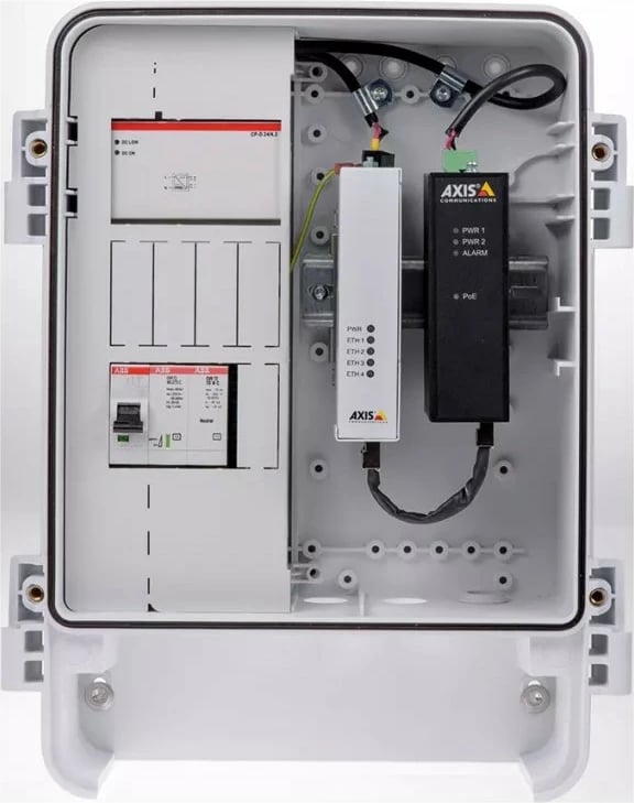Midspan industrial Axis 01154-001, Gigabit Ethernet, 60 W, e zezë