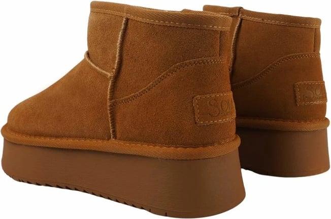 Këpucë platforme për femra Solo Soprani, kafe të çelët