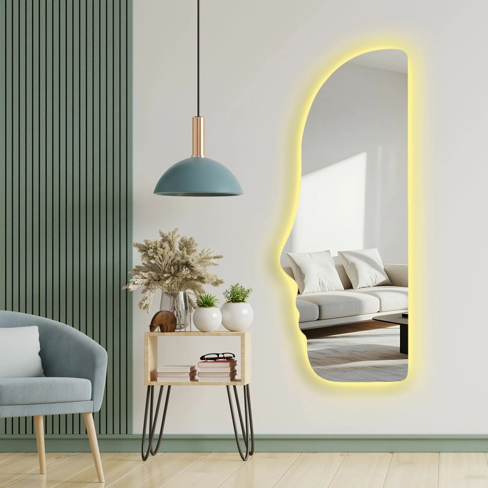 Pasqyrë me ndriçim LED, Skye Decor, 52135Ledayna-008