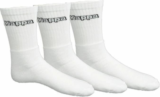 Çorape të larta Kappa unisex 34113IW, të bardha