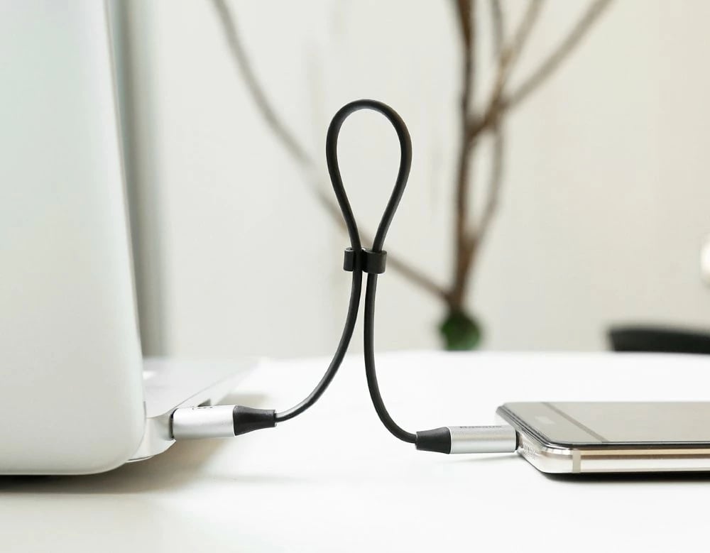 Kabllo Baseus Nimble CATMBJ-01, USB në USB-C, 0.23m, e zezë Kabllo Baseus Nimble CATMBJ-01, USB në USB-C, 0.23m, e zezë