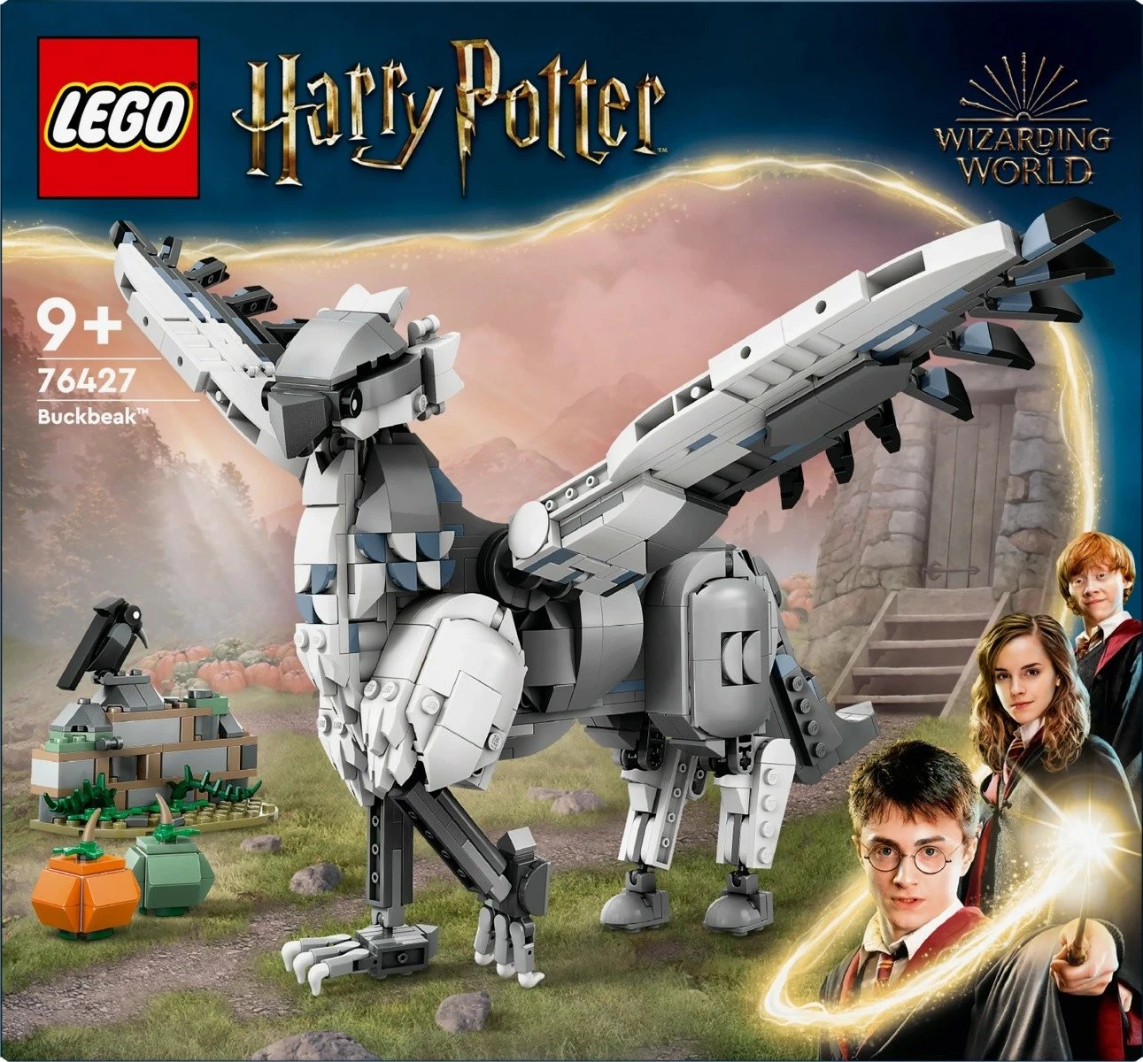 Set LEGO Harry Potter Hardodziob 76427, 723 pjesë, plastikë, për fëmijë dhe adhurues, gri