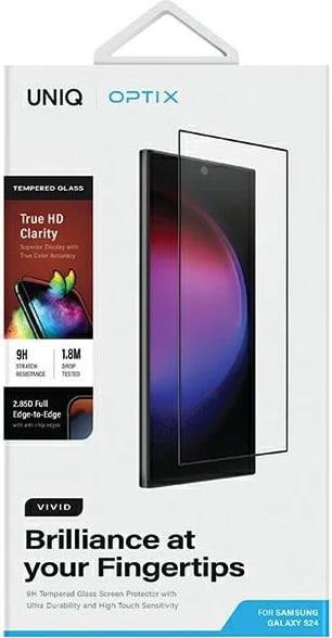 Xham mbrojtës UNIQ Optix Vivid për Samsung Galaxy S24 me aplikator