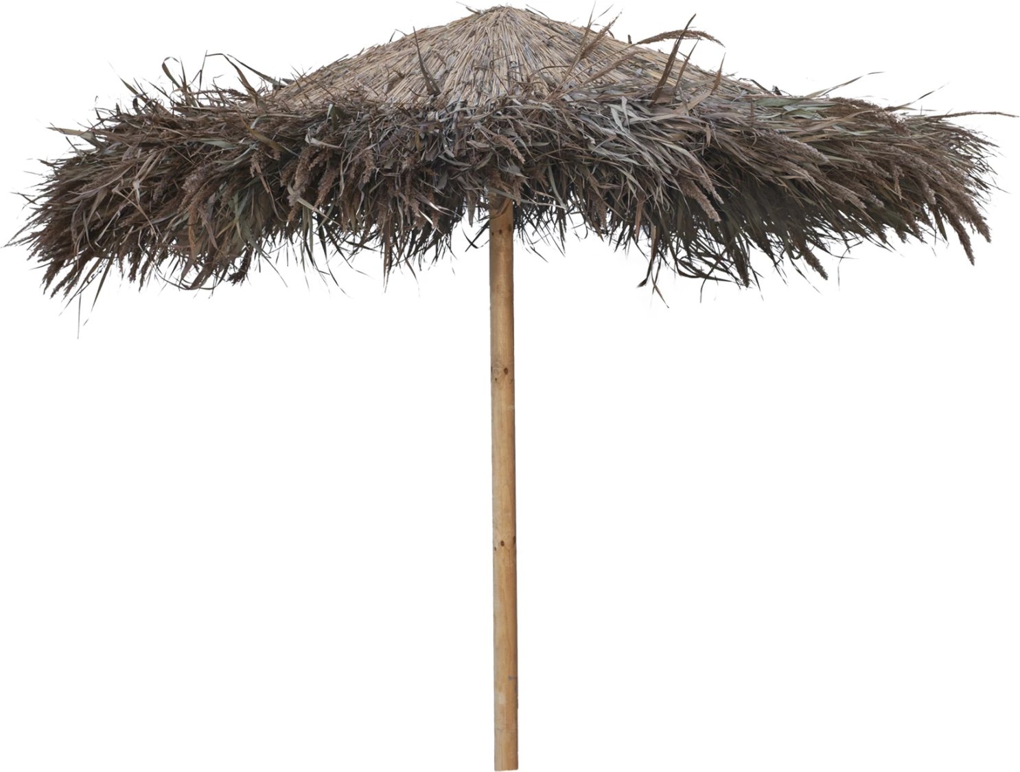 Ombrellë plazhi tropikale me trarë mbështetës Φ240x270Hcm.FH5897